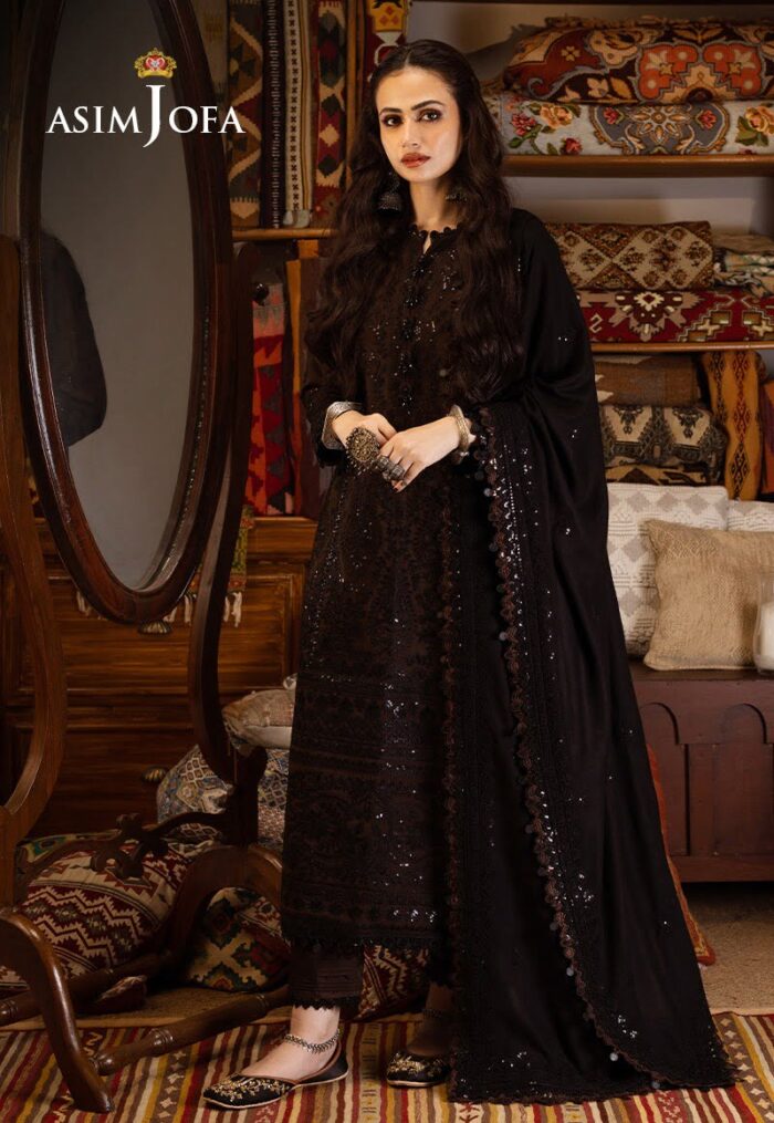 AJKT-04 | Kashmiri Taanka | Embroidered Shawl Collection | ASIM JOFA