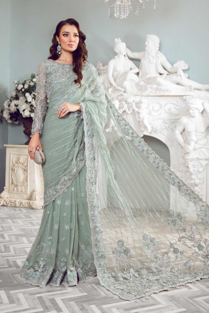 Sea Green MC-807 | Maria B Saree