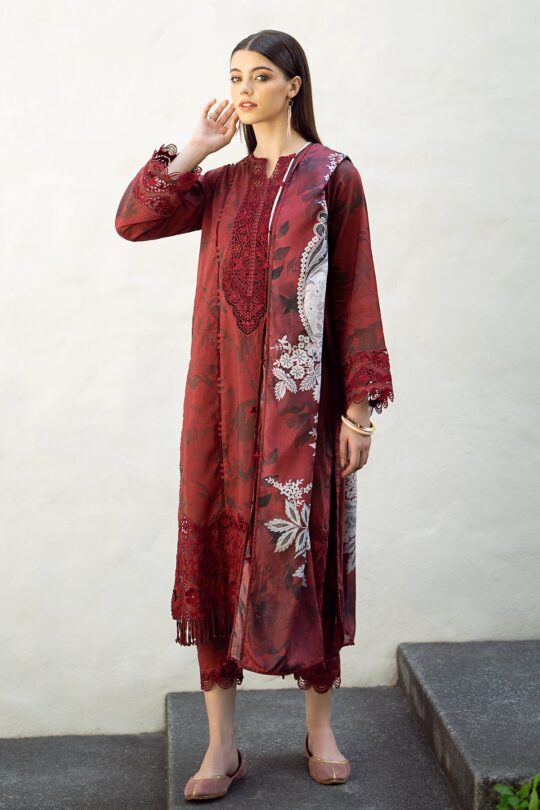 EMBROIDERED PRINTED LAWN UF-545 By BAROQUE