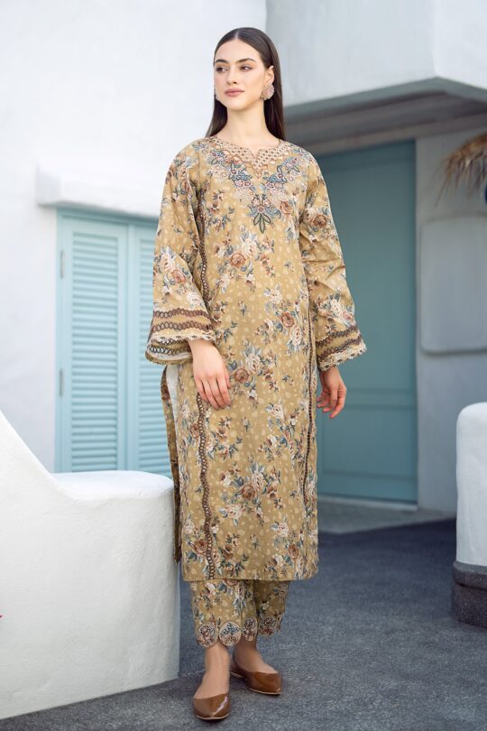 EMBROIDERED PRINTED LAWN UF-553 By BAROQUE
