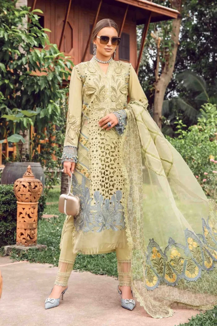 Maria B Lawn 3 Piece – Unstitched Suit | Eid Lawn-24-10