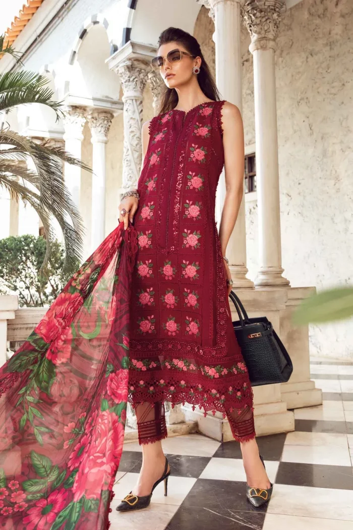 Maria B Lawn 3 Piece – Unstitched Suit | Eid Lawn-24-05