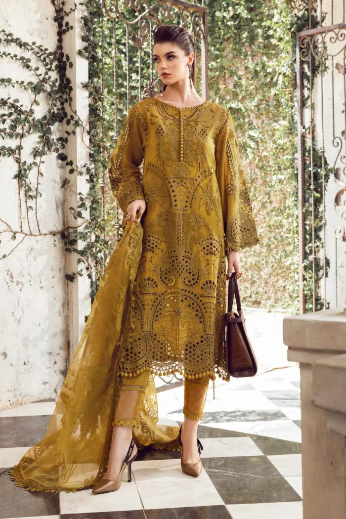 Maria B Lawn 3 Piece – Unstitched Suit | Eid Lawn-24-08