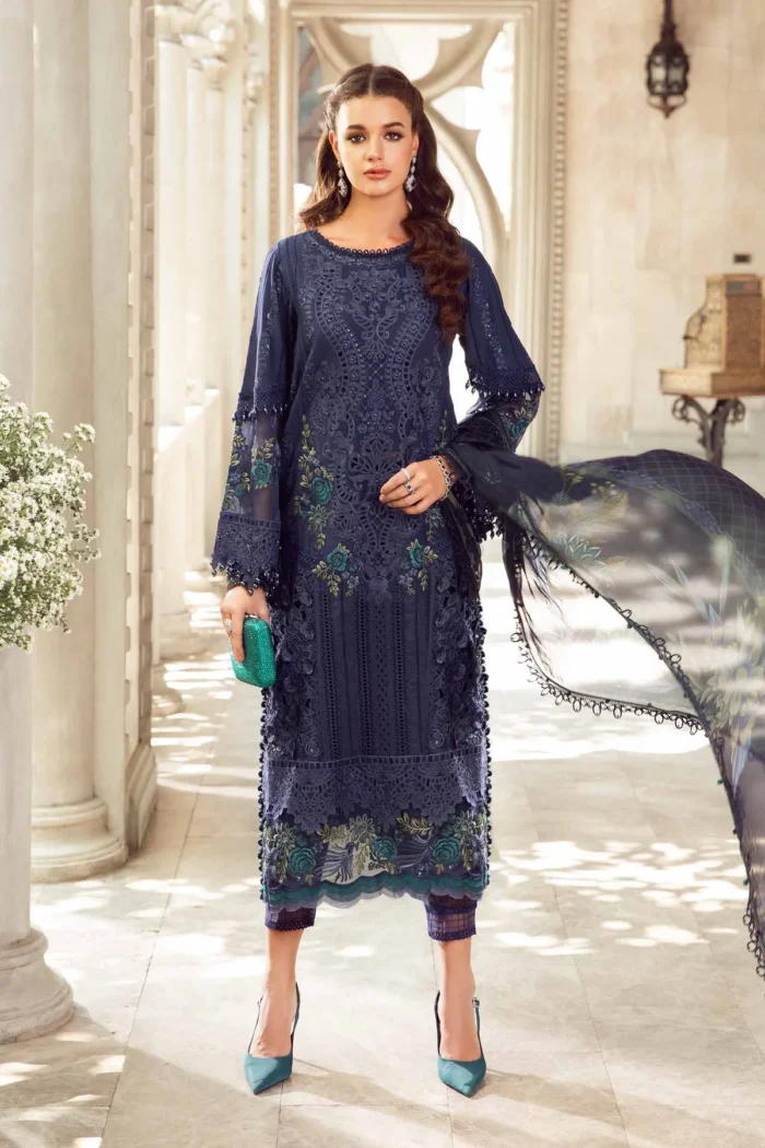 Maria B Lawn 3 Piece – Unstitched Suit | Eid Lawn-24-09