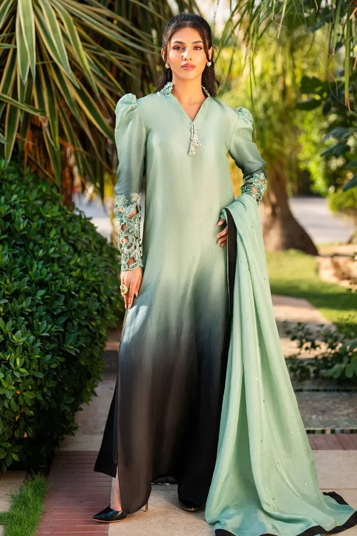 Sage Green Ombre - Mid Summer Dream - Zainab Salman