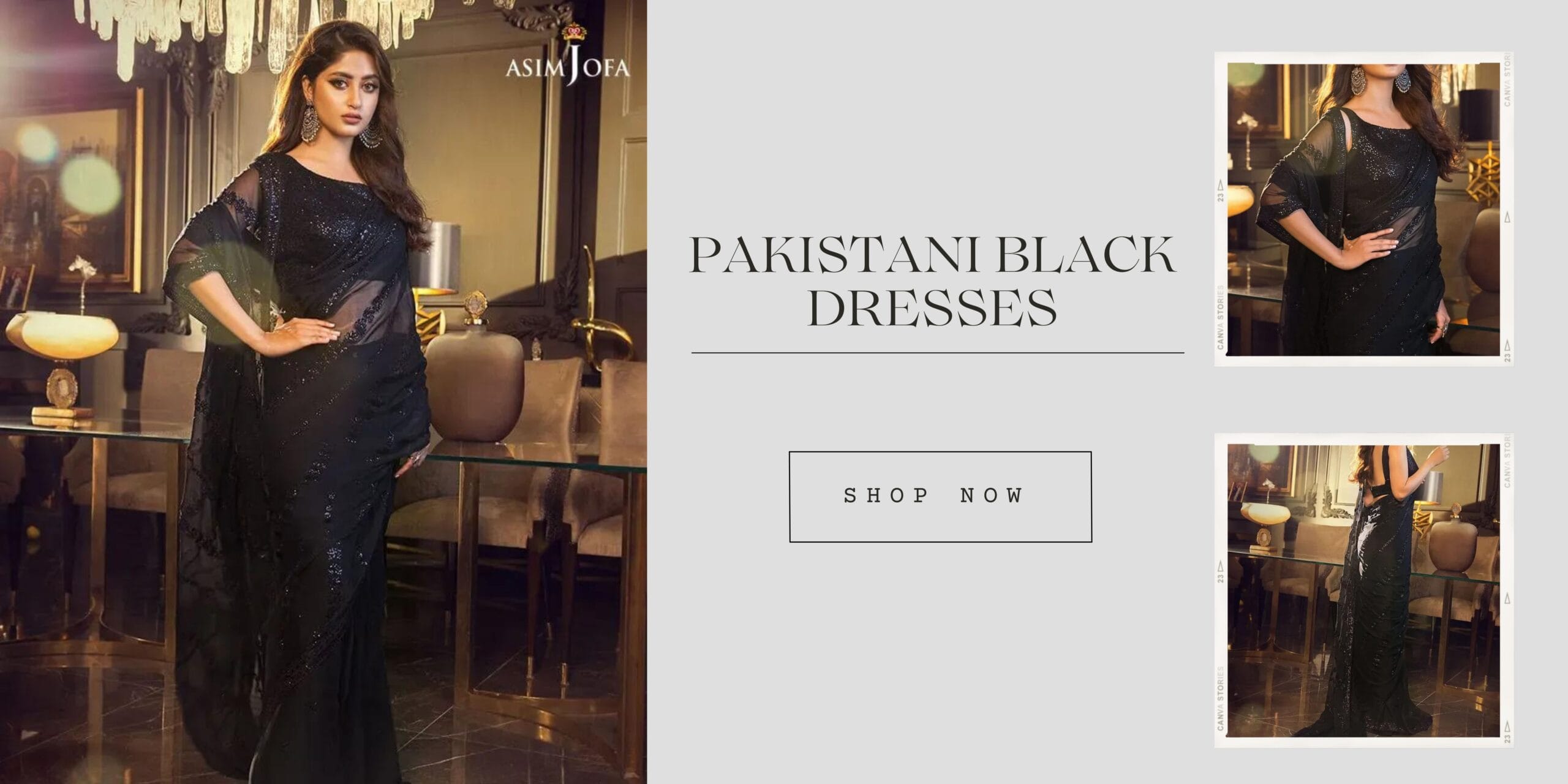 white christmas dresses Black And White Chikankari Kurta With Palazzo Set main image 1