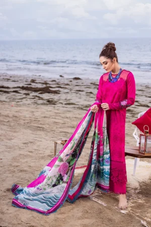 DAMASK - SRLL24-08 - Saira Rizwan - Luxury Lawn '24