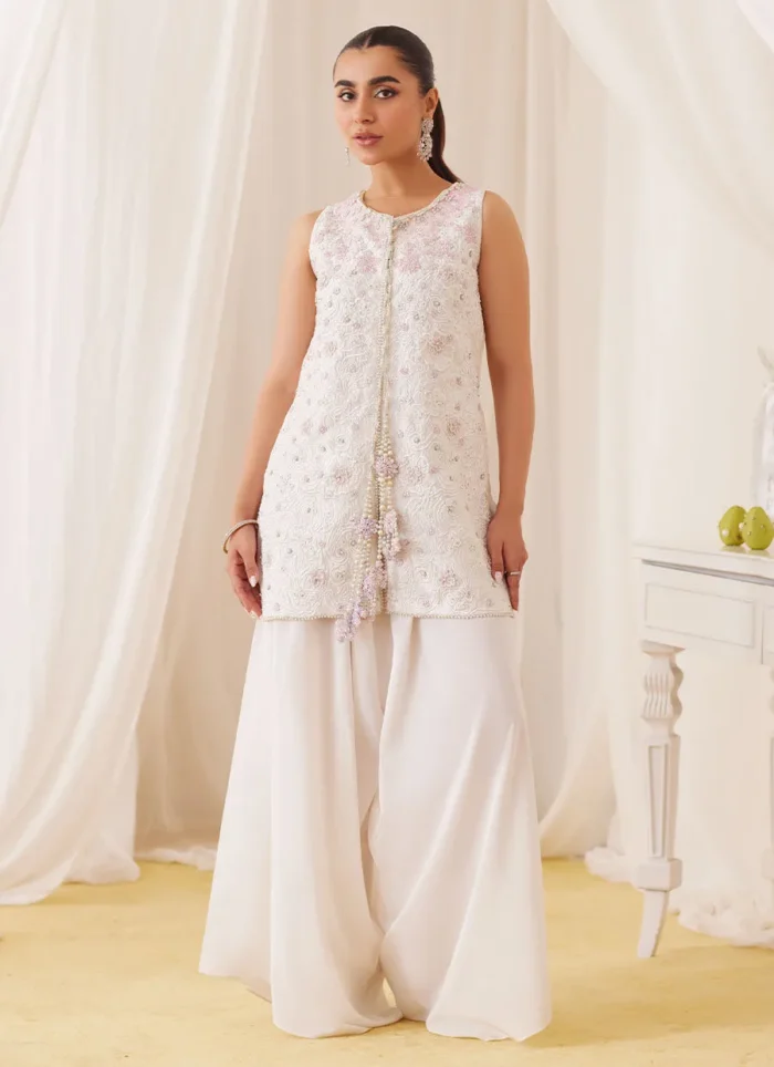 Zana Pearl White Lea Fall By Farah Talib Aziz