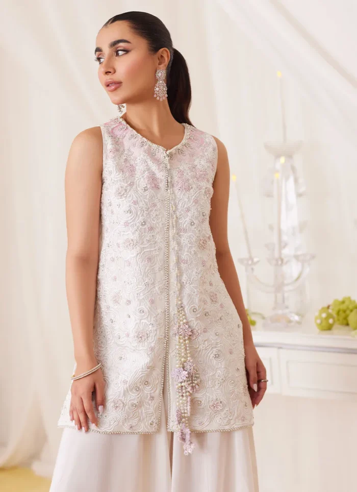 Zana Pearl White Lea Fall By Farah Talib Aziz