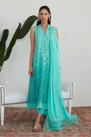 Tiffany Aqua Silk Luxe Pret By Farah Talib Aziz