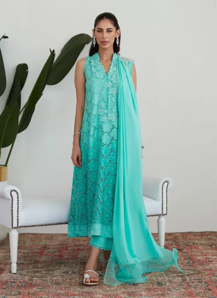 Tiffany Aqua Silk Luxe Pret By Farah Talib Aziz