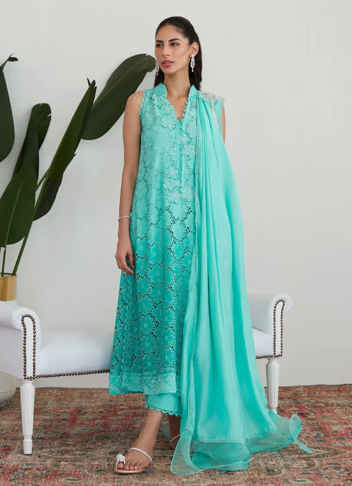 Tiffany Aqua Silk Luxe Pret By Farah Talib Aziz