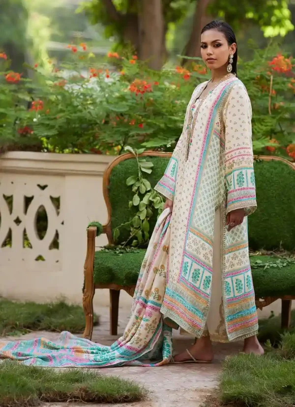 Nural Ivory - Farah Talib Aziz - Mayna Festive Prints'24