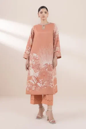 2 Piece - Embellished Silk Suit - Sapphire - Festive '24