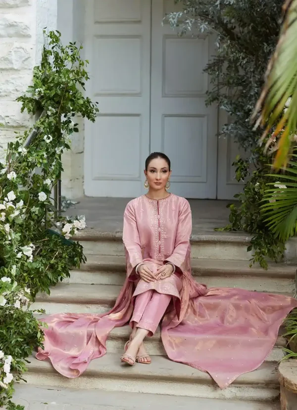 Cisel Pink - Farah Talib Aziz - Mayna Festive Luxe Pret