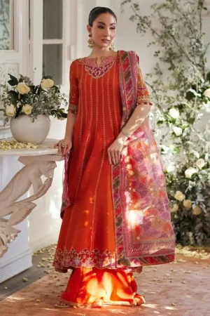 Kusum Burnt Orange - Farah Talib Aziz - Mayna Festive Luxe Pret