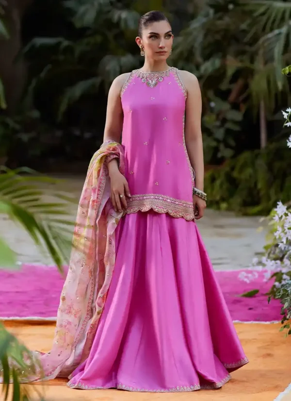 Nihal Rani Pink - Farah Talib Aziz - Mayna Festive Luxe Pret