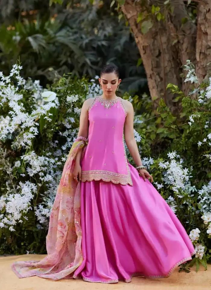 Nihal Rani Pink - Farah Talib Aziz - Mayna Festive Luxe Pret