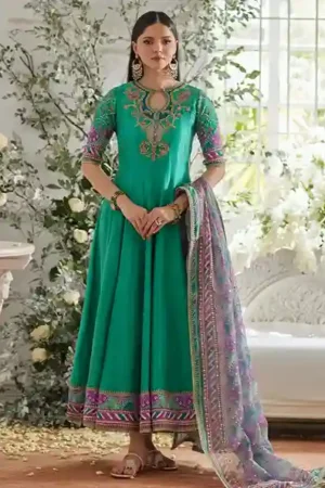 Ilyana Sea Green - Farah Talib Aziz - Mayna Festive Luxe Pret