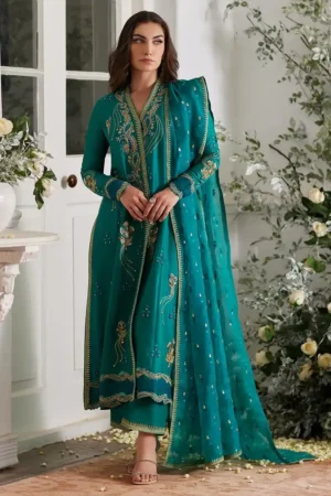 Ayda Sea Green - Farah Talib Aziz - Mayna Festive Luxe Pret