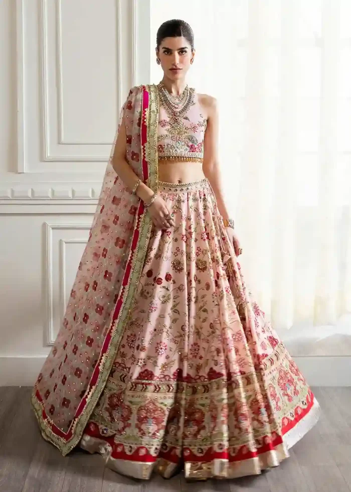 Crimson X Saira Shakira Wedding | Chinoiserie Lehnga