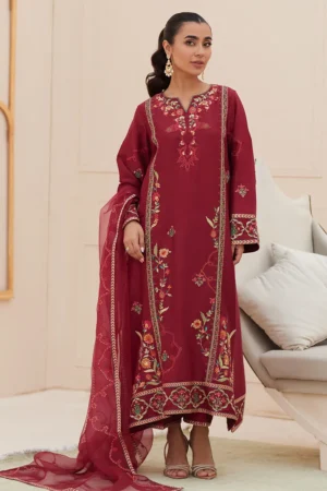 Farah Talib Aziz Zaza 25 Luxury Pret | Marsala