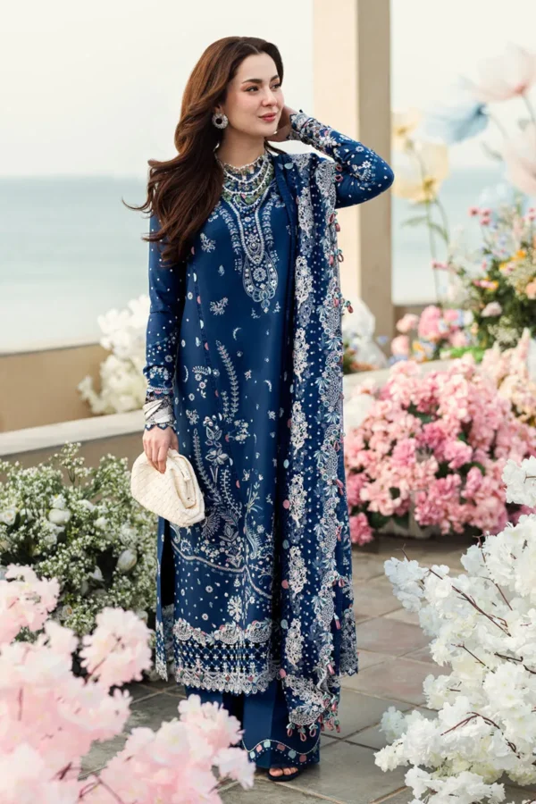 Qalamker Sahil Luxury Lawn 25 | FK-05 Aurora