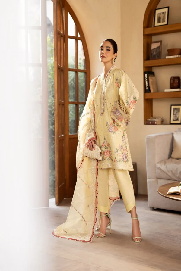 Maryam Hussain Luxury Lawn | Lemon Garden