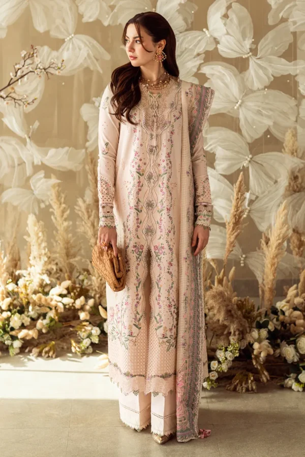 Qalamker Sahil Luxury Lawn 25 | FK-12 Lily