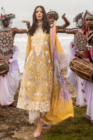 Mushq Luxury Lawn - Gold Glow