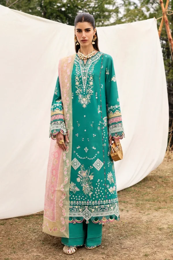 Qalamkar Luxury Lawn 25 - DC-08 Elida
