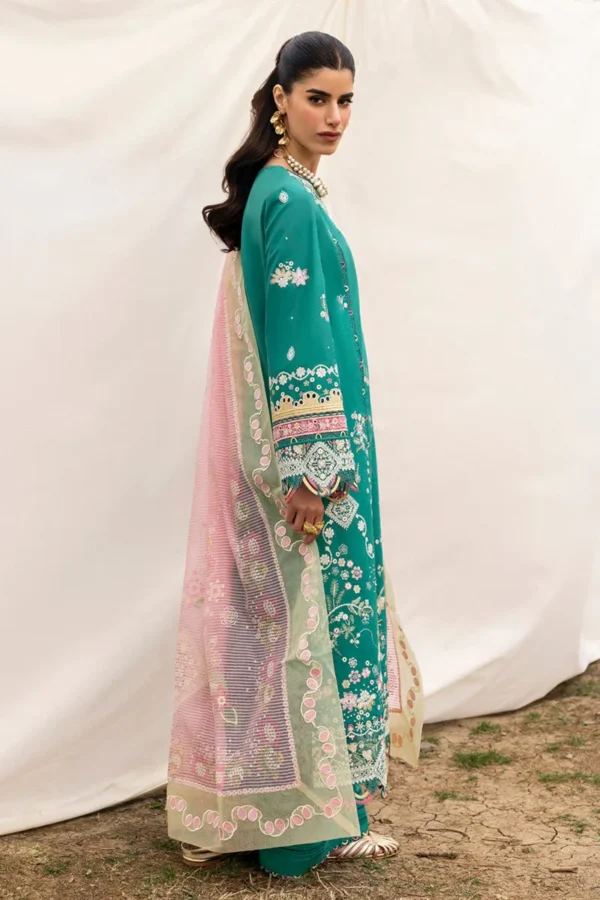 Qalamkar Luxury Lawn 25 - DC-08 Elida
