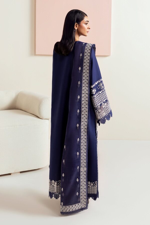 Afrozeh Basic Pret 25 - Indigo Plum