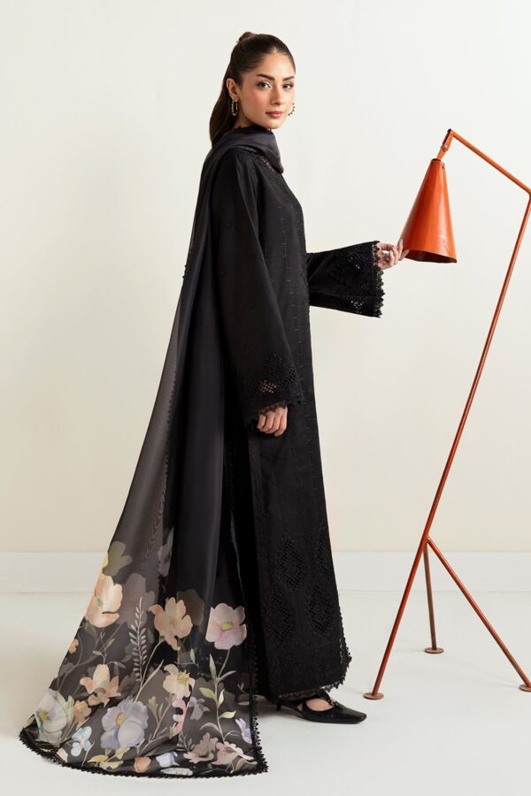Afrozeh Basic Pret 25 - Charcoal Nior
