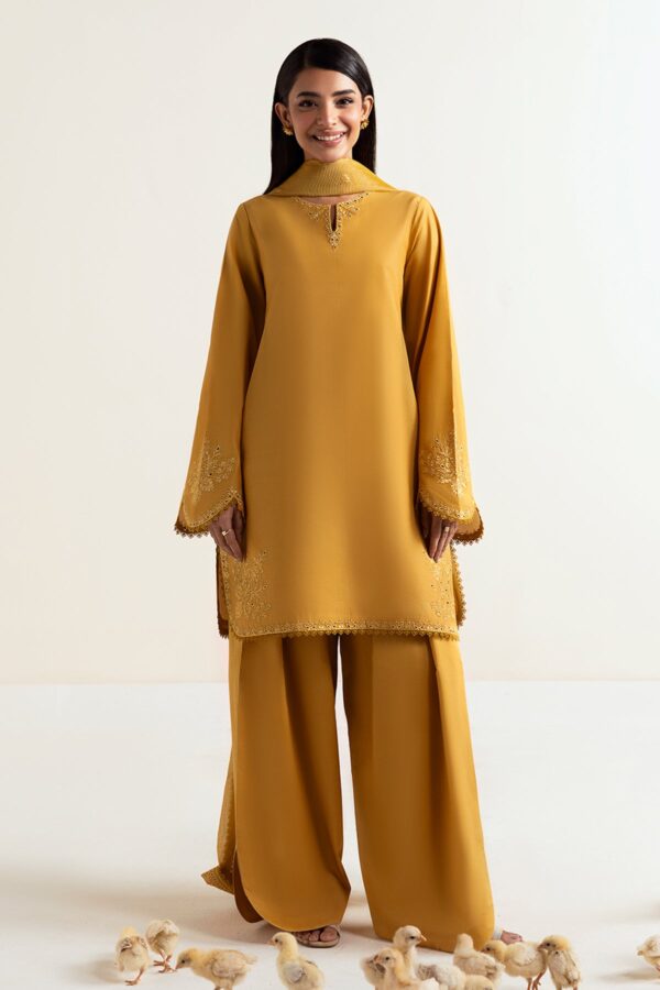 Afrozeh Basic Pret 25 - Honeydew Hues