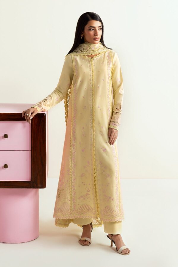 Afrozeh Basic Pret 25 - Lemon lush
