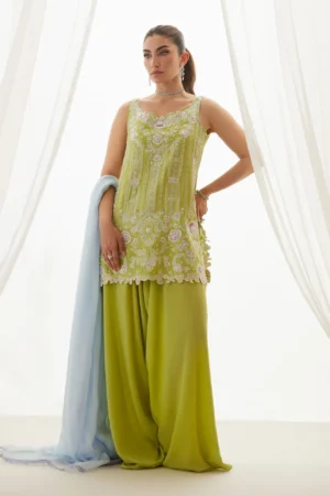 Farah Talib Aziz Wedding Luxe Pret - Ceelie Citrus