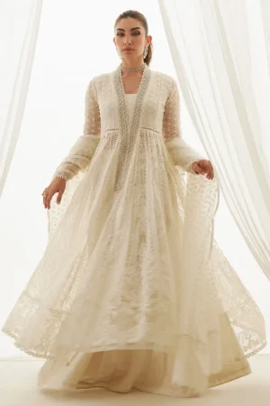 Farah Talib Aziz Wedding Luxe Pret - Vern Ivory