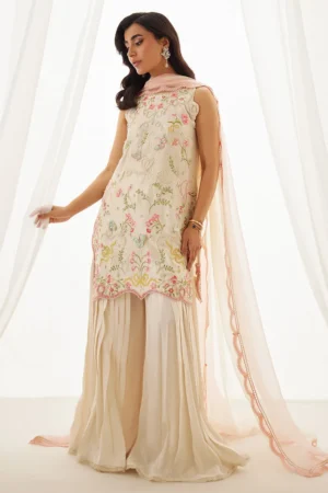 Farah Talib Aziz Wedding Luxe Pret - Anouk Ivory