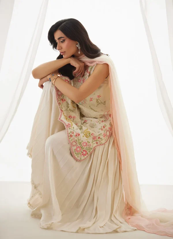 Farah Talib Aziz Wedding Luxe Pret - Anouk Ivory