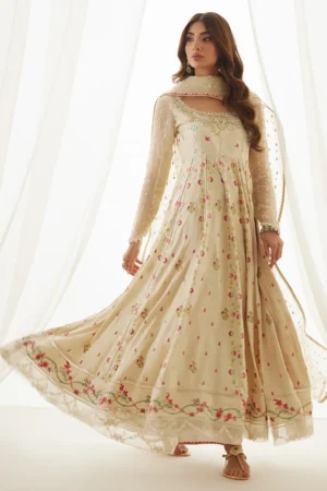 Farah Talib Aziz Wedding Luxe Pret - Aris Ivory