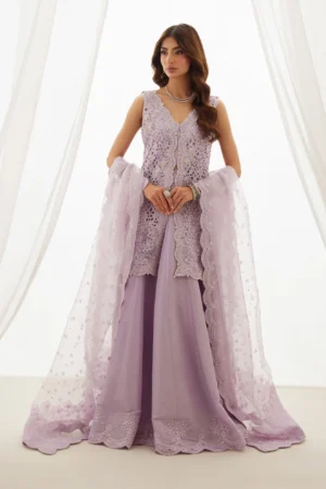 Farah Talib Aziz Wedding Luxe Pret - Lumi Lavender Shirt