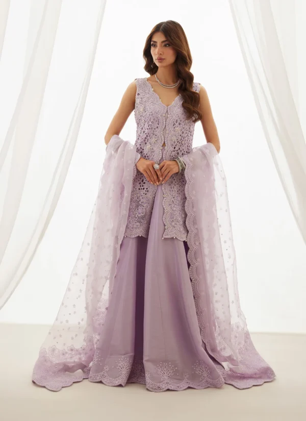 Farah Talib Aziz Wedding Luxe Pret - Lumi Lavender Shirt