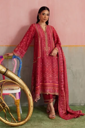 Farah Talib Aziz Festive Prints - Inuki Maroon
