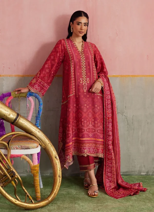 Farah Talib Aziz Festive Prints - Inuki Maroon