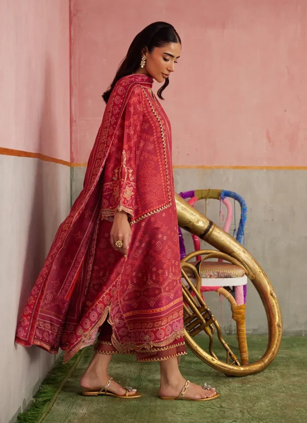 Farah Talib Aziz Festive Prints - Inuki Maroon