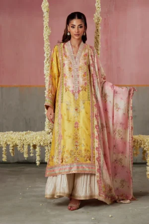 Farah Talib Aziz Festive Prints - Mogra Buttercup