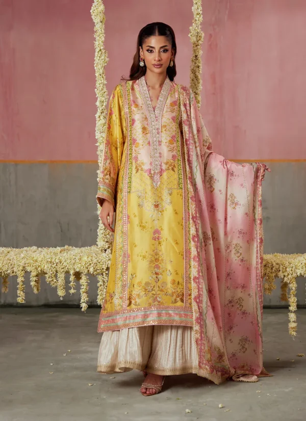 Farah Talib Aziz Festive Prints - Mogra Buttercup