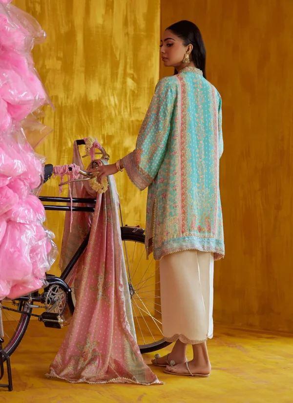 Farah Talib Aziz Festive Prints - Juni Aqua