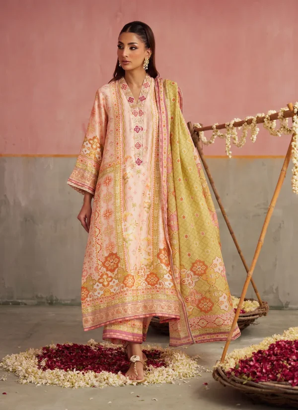 Farah Talib Aziz Festive Prints - Eda Apricot